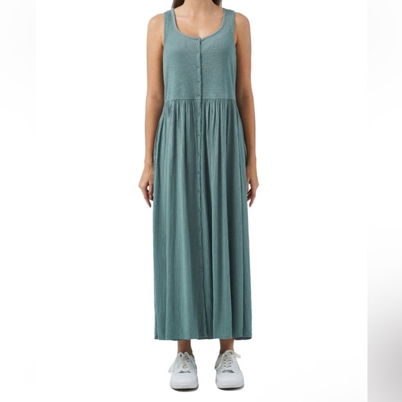 FRYE Casual Button Down Maxi Dress- Size Small - Picture 1 of 7